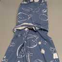 ZIGJOY Sleep Sack Swaddle 1.0 Tog Baby Wearable Blanket 100% Cotton Baby Swaddle Blanket for Newborns 6-12 Months Space&Blue