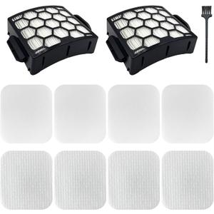 UV850 UV900 Filters Replacement Parts for Shark Lift-Away DuoClean Upright Vacuum,Parts #XHF320 & XFFK602UKT,2 HEPA Filters+4 Foam&Felt Filters