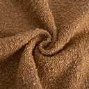 Foindtower Textured Boucle Throw Pillow Covers Accent Solid Pillow Cases Cozy Soft Decorative Couch Cushion Case for Chair Sofa Bedroom Living Room Home Decor, 20 x 20 Inch,Tobacco