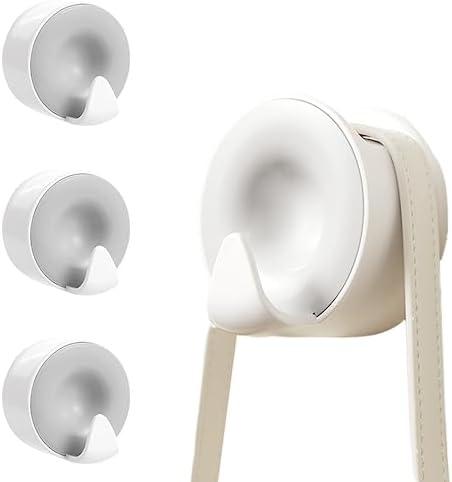 WonLiq Handbags Hook Wall Mounted, 2 Pcs Heavy Duty Decorative Wall Door Adhesive Hooks, Kitchen Towels Hook, for Coat, Purses, Belts, Scarves, Hats, Clothes