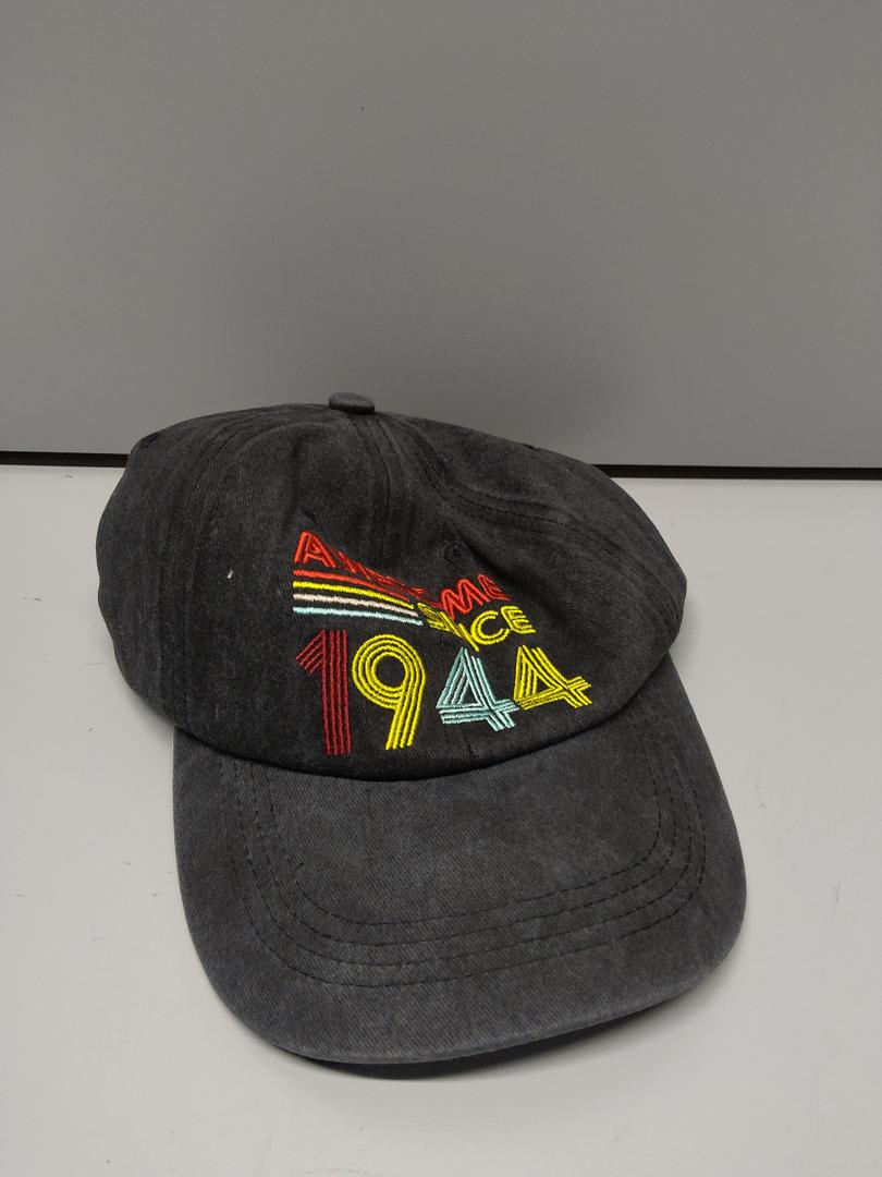 Baseball Cap Vintage 1964 60 Year Old Gifts 60th Birthday Funny Gift Trucker Hat Ponytail Hat Men Women Dad Hats Black, Pack of 2