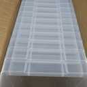 Akro-Mils 30138 Plastic Shelf Bins, Heavy Duty Storage Bins for Garage, Closet, and Drawer Organization, 18" x 6-1/2" x 4", Clear, 12-Pack