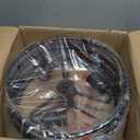 Chanlited Black 3-Light Rustic Drum Semi Flush Ceiling Light Fixture, Retro Farmhouse Chandeliers Metal Cage for Dining Room, Industrial Pendant Light Fixture for Entryway Kitchen Foyer Bedroom