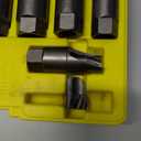 TOPEC 10PCS Deep Lug Nut Remover Heavy Duty, 1/2" Drive Impact Wheel Lock Removal Kit, Spiral Type Lug Nut Removal Tool for Removing Stripped, Broken, Damaged, Rounded Bolts, Nuts & Screws