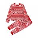 Yuanyu Matching Family Christmas Pajamas Set, Holiday PJs for Women/Men/Kids/Couples, Vacation Parent-child Fitted Soft Two-piece Pajamas Loungewear Outfits (Medium)