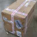 Nathan James Iris Mid-Century Modern Credenza, Black TV Stand, Living Room Wood Storage Cabinet with Arched Cabinet Doors, Black Credenza Cabinet for Kitchen or Living Room, Black Oak, Set of 2