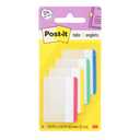 Post-it Tabs, 2 in, Lined, Assorted Primary Colors 3 Pack