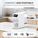 Waken Electric C11S Reverse Osmosis Water Filtration System Countertop 180oz Water Tank 4:1 Pure to Drain 8 Stage RO Filter No Installation for Home Apartment Condo RV