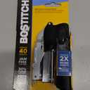 Bostitch Office Heavy Duty Stapler, 40 Sheet Capacity, No Jam, Half Strip, Fits into the Palm of Your Hand, For Classroom, Office or Desk, Black