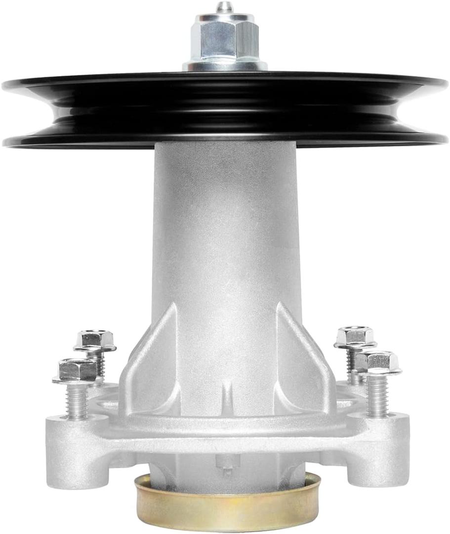 192870 Spindle Assembly + 195945 Pulley for Craftsman Husqvarna Ariens Poulan, Replaces 187292 532187281 532187292 567253301 587819701 587125401 21546238, Mandrel for 42" 46" 48" 54" Mower Deck