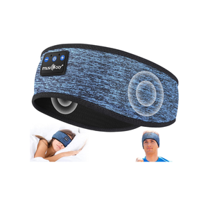 MUSICOZY Sleep Headphones Bluetooth 5.4 Headband, Wireless Earphones Music Sleep Earbuds Sleeping Eye Mask with HD Stereo Speakers for Workout Running Travel Yoga, Ideal Gifts for Women Men