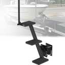 Eastrexon Boat Trailer Steps 3 Step with Anti-Slip Mat & Safety Handrail