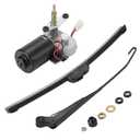 Electric UTV Windshield Wiper Kit, Universal 12V UTV Electric Windshield Wiper Motor Kit Compatible with Polaris RZR Ranger Mule Teryx, 16" Windshield Wiper Blade, 90 Degree Wipe Motor