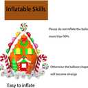 Candy House Balloons Christmas Foil Balloons for Christmas Candy House Themed Party Decoration Supplies Xmas Birthday Decoration Decor Ballons Arch Kits Party Balloon Set 3pcs