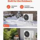 VEVOR Mini Split Ground Stand, Adjustable Anti-Vibration Mini Split Stand for 9000-60000 BTU Ductless Air Conditioner Heat Pump, Heavy Duty AC Base Bracket Floor Mount w/ 770LBS Max. Load Capacity