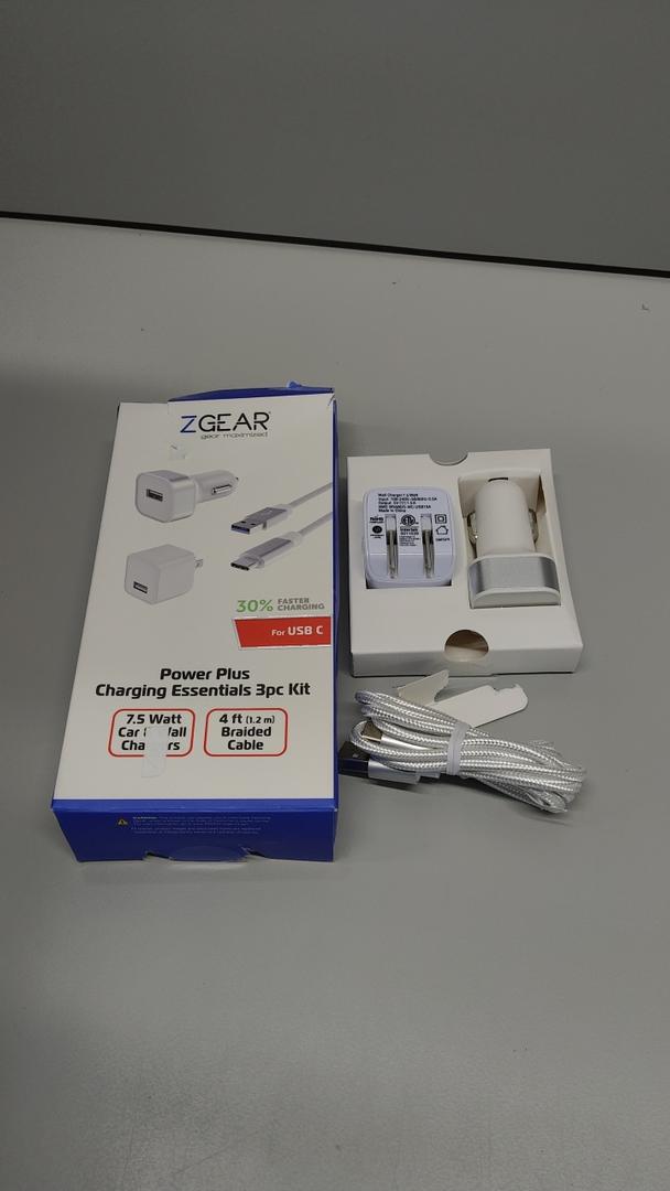 ZGear Power Plus Charging Essentials 3 Pc Kit 7.5Watt 4Ft