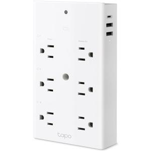 TP-Link Tapo Smart Plug Outlet Extender, Surge Protector, 18W Fast Charging, 3 Individual Smart Outlets, 1x USB-C & 2X USB-A, Smart Night Light, Works w/Apple HomeKit, Alexa & Google Home, Tapo P306