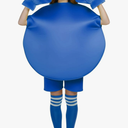 Mepase 3 Pcs Halloween Chocolate Candy Costume Set, Adult Foam Tabard & Jumbo Cartoon Hands & Stripes Knee High Socks