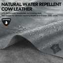 Vgo... Men's Winter Work Gloves,Waterproof,Impact Reducing,Leather Palm,Touchscreen for Construction,Cold Storage,Outdoor (Blue, L)