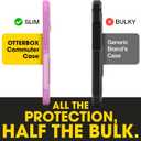 OtterBox iPhone 15 Plus, 14 Plus - Commuter MagSafe Case - Slim & Tough - Pocket-Friendly - Dual Layer Drop Protection - Port Covers Non-Retail Packaging - Black