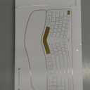 Nulea Wireless Ergonomic Keyboard, Split Keyboard with Cushioned Wrist Rest, USB and Bluetooth Connectivity, USB-C Rechargeable, Compatible with Windows Mac (A-Green-Gray)