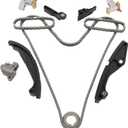 OCPTY Engine Timing Chain Kit Sets AT4Z6306A AT4Z6268B fits for Ford F-150 for Mustang Edge Flex Transit-150 Transit-250 Transit-350 Transit-350 HD for Lincoln MKS MKX MKZ 3.5L 3.7L 2011-2016