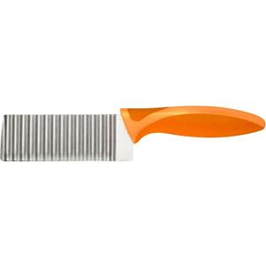 ZYLISS Crinkle Cut Knife, Potato and Vegetable Cutter, Stainless Steel (4.3", Orange)