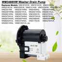 Washer Machine Drain Pump by SupHomie - Compatible with LG WM3488HW WM2016CW WM2050CW WM2101HW WM2301HR WM2301HW WM2487HWM WM2487HRM WM3670HVA WM3670HWA WM3997HWA WM8000HWA
