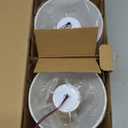 2 Pack Cordless Table Lamp, Rechargeable Desk Lamp with Fabric Shade, Battery Operated Lamp 3 Color Stepless Dimming, Small Touch Bedside Lamp Home Decor for Dining, Counter (Brushed Gold)