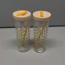 Plastic Sipper Straw, Lemon, 2pcs