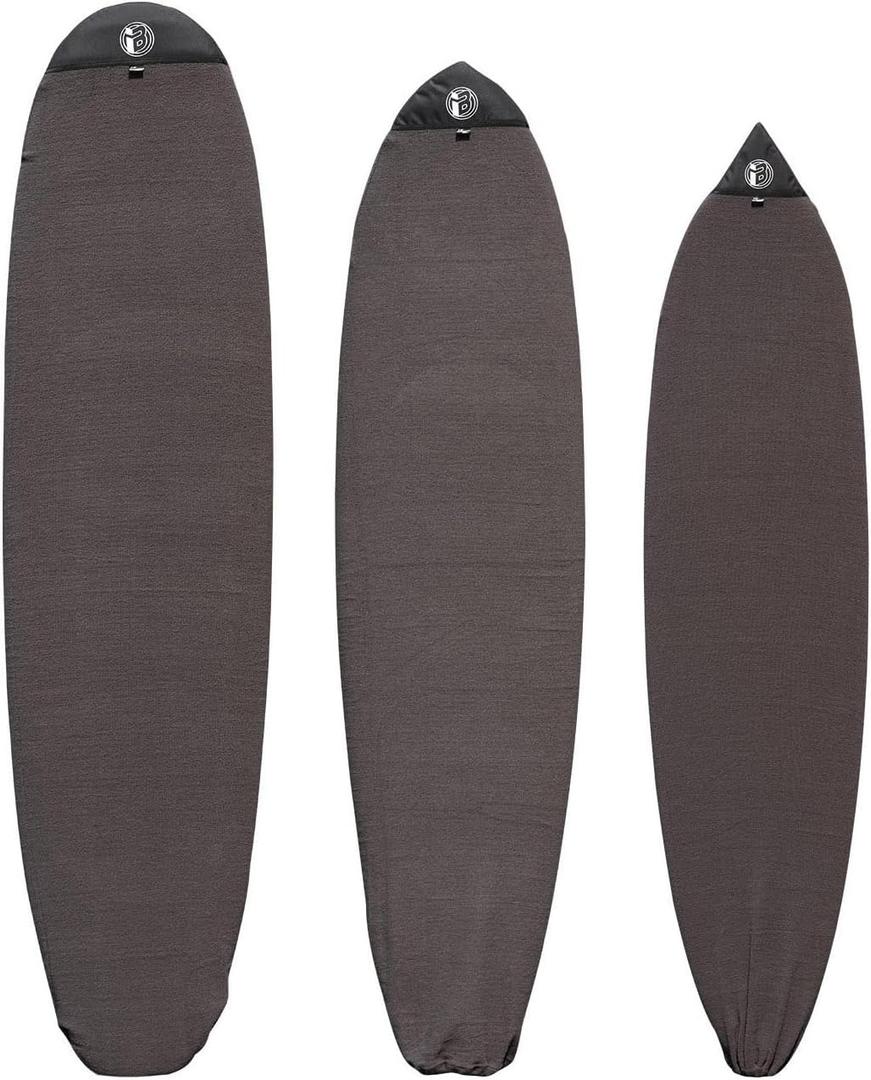 Rokia R Surfboard Sock Cover Quick-Drying Anti-Collision and Durable Surf Sock Cover - Suitable for Protective Bags of Shortboard, Longboard, Fish and HYBRID Board Choose Size & Colors (8'0"Longboard)