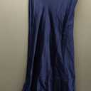 Realtix Satin Silk Backless Tube Tops Maxi Dress for Women Low Back Hollow Out Elegant Strapless Long Dresses Wedding Guest (Medium, Navy)