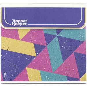 Mead Trapper Keeper Binder, Retro Design, 1 Inch Binder with Folders and Pockets, Holds 8-1/2" x 11" Paper, Colorblock (260038FN-ECM)