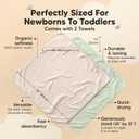 KeaBabies Muslin Hooded Baby Towels for Newborn Girls, Boys - 2-Pack, 35x35 Organic Cotton Baby Bath Towels Hooded, Soft Absorbent, Toddlers, Kids, Infant, Newborn Bath Essentials (Sage, Regular)