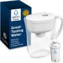 Brita Metro Water Filter Pitcher with SmartLight Change Indicator, BPA-Free, Replaces 1,800 Plastic Water Bottles a Year, Lasts Two Months, Includes 1 Filter, Small - 6-Cup Capacity, White