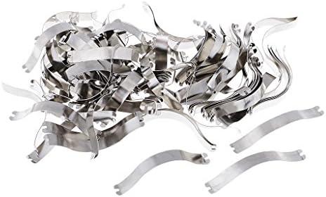 100Pcs Spring Clips Metal Aluminum Picture Frame Hardware for Frame Molding 85x9mm