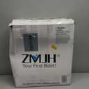 ZMJH ZMA102 Bidet Toilet Seat, Elongated Smart Unlimited Warm Water, Vortex Wash, Electronic Heated, Warm Air Dryer, Rear and Front Wash, LED Light, Need Electricity, White, (Elongated)