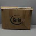 Serta Goose Feather Down Fiber Cotton Comforter Queen Size - 100% Cotton Duvet Insert - Hotel Luxury Hypoallergenic Bedding Comforter All Season Medium Warmth 90 x 90 Inch White