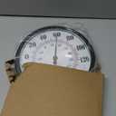 Indoor Outdoor Thermometer Large Wall Thermometer-Hygrometer Waterproof Does not Require Battery (Black) (10 Inch)