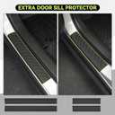 Tongama-Floor Mats for 2025 2026 Chevy Suburban/GMC Yukon XL 7 Seats with Bucket Seat, All Weather TPE Trunk Mat & 3rd Row Backrest Mats & Cargo Net & Door Sill Guards for Suburban Accessories
