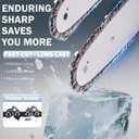 MS170 Chainsaw Chain 16 Inch for Stihl MS170 MS171 MS180 MS180C Chain Saw 55DL 3/8" LP Pitch .043" Gauge 61PMM355 2 Pack