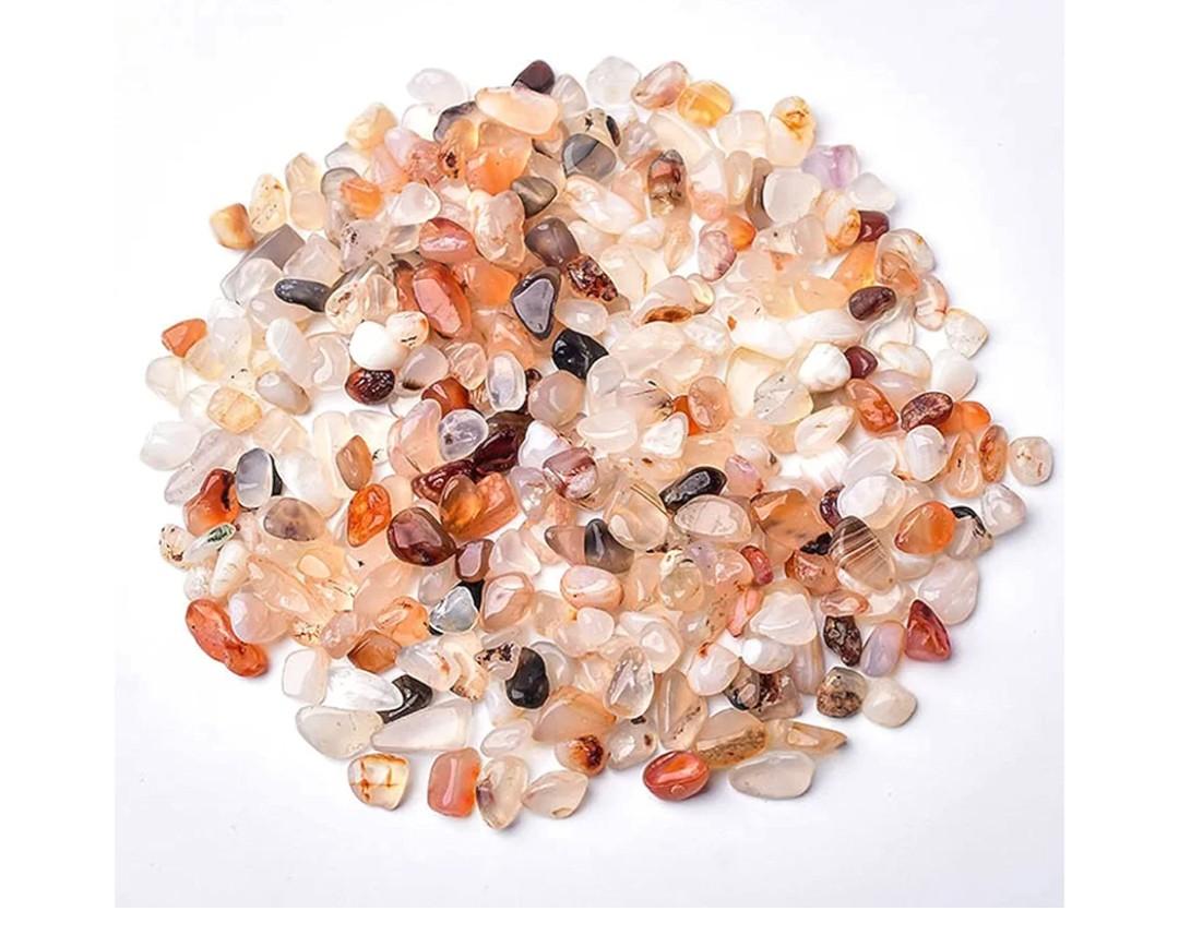 Halatool 2.2LB Crystal Pebbles 0.27"- 0.79" Natural Landscaping Pebbles Aquarium Gravel Decorative Polished Stone Suitable for Plants Home Decoration DIY Handmade Fish Tanks Vase Filler