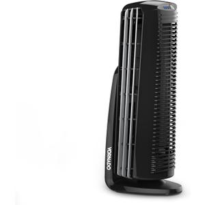 Vornado Duo Small Room Tower Air Circulator Fan, Black, 14 In.