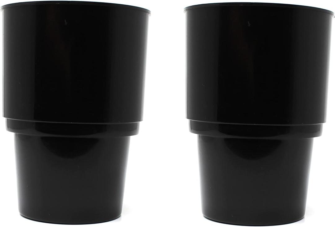 Jumbo Drink Cup Holder Insert Compatible with Yeti Ozark Tumblers Black Universal Plastic Cup Holder for car 32oz / Oversized/Top Heavy Drink Containers Cups Tumblers