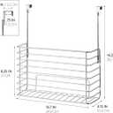 iDesign Classico Metal Over the Cabinet Kitchen Bakeware Organizer Basket for Cutting Boards, Baking Sheets, Pans, 13.73" x 5.18" x 14.2" - Chrome