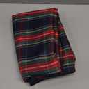 Rectangle Polyester Plaid Tablecloth, 60x102 Inches - Spillproof & Dust-Proof - Ideal for Indoor & Outdoor Use (Brown)