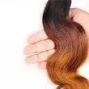 Human Hair Bundles 22 24 26 Inch T1B/4/30 Omber Body Wave Bundles Human Hair Chocolate Light Brown Unprocessed Brazilian Virgin Quick Weave Hair for Black Women