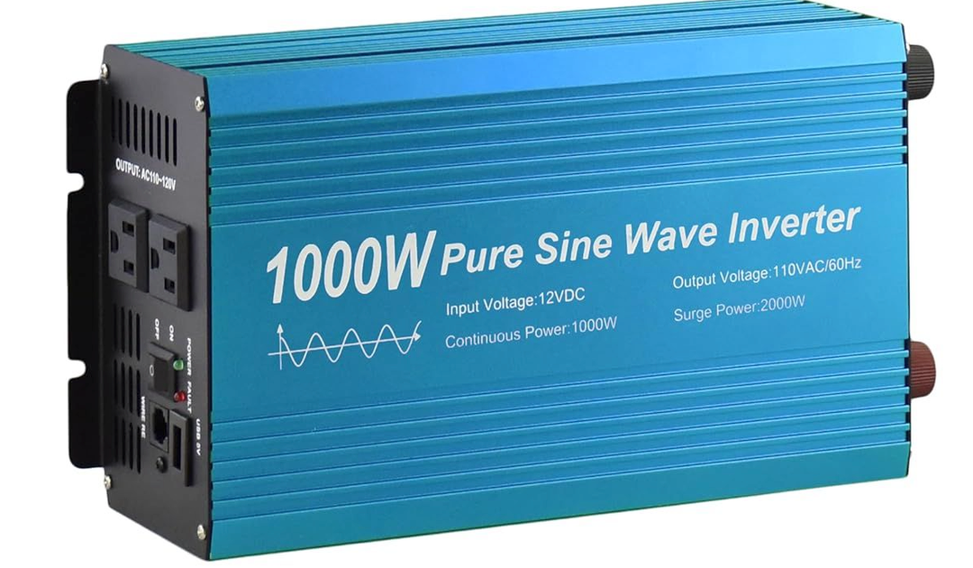 Pure Sine Wave Power Inverter 1000W DC12V to AC 110V