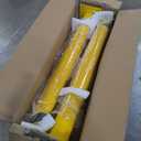 VEVOR Safety Bollard, 42 Inch Height Bollard Post, 4.5 Inch Diameter Steel Pipe Safety Bollard Post, Yellow Steel Bollard, Steel Safety Bollard with 8 Anchor Bolts, Perfect for Traffic-Sensitive Area