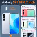 FNTCASE for Samsung Galaxy S25-FE Case: for Samsung Galaxy S25 FE Clear Military Grade Drop Protection Anti Yellowing Cell Phone Cover - Rugged Shockproof Protective Bumper Transparent Phonecase